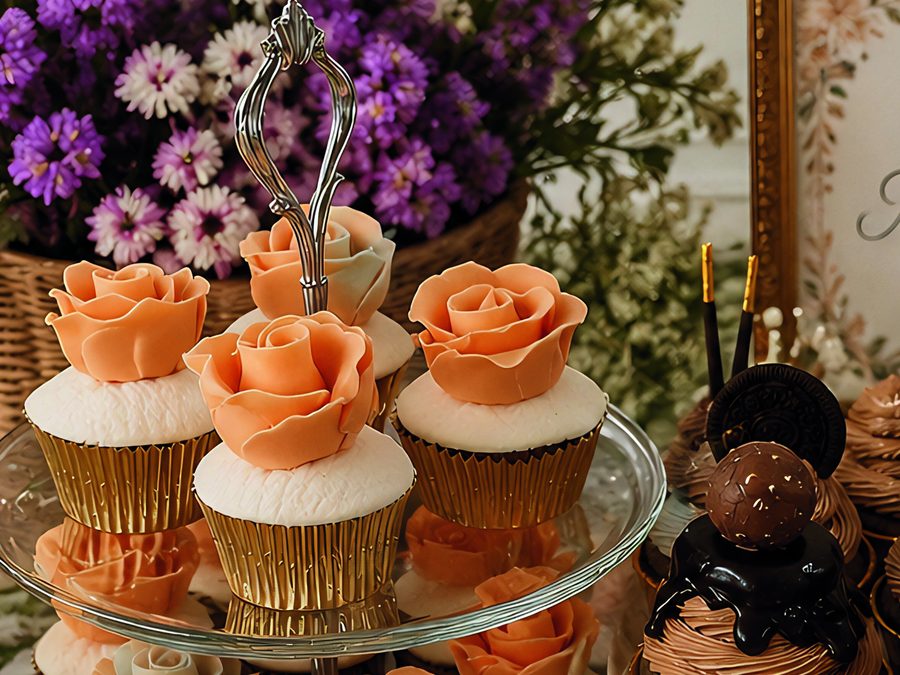 Custom cupcake dengan dekorasi butter cream